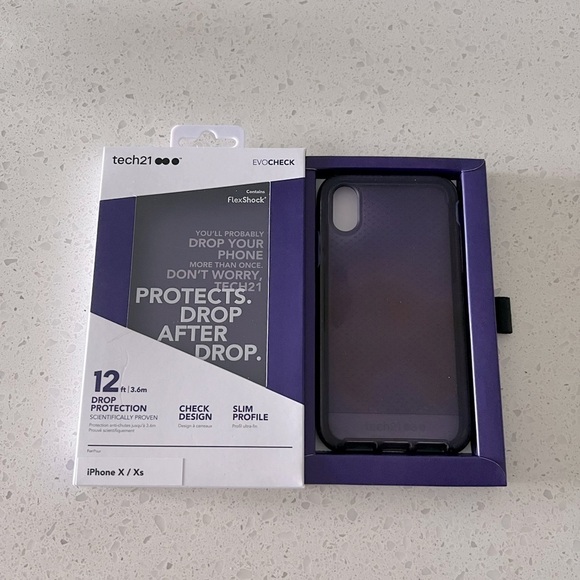 TECH21 evo check flexshock iPhone x/xs phone case - Picture 7 of 13